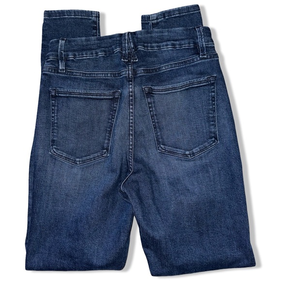 Good American Good Legs Skinny High Rise Button Fly Jeans in Blue830 Size 6/28 - Picture 12 of 15